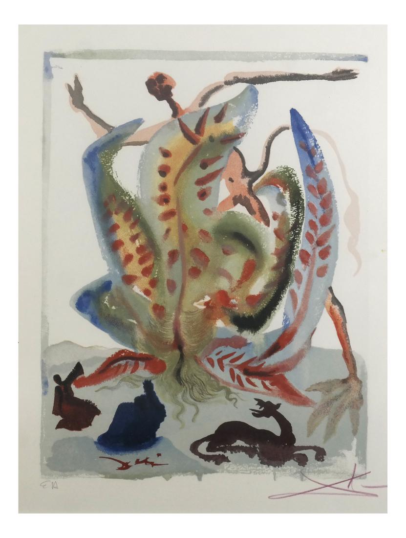 Salvador Dali, "Dante's Divine Comedy: Hell: Canto 23" (1 of 7)