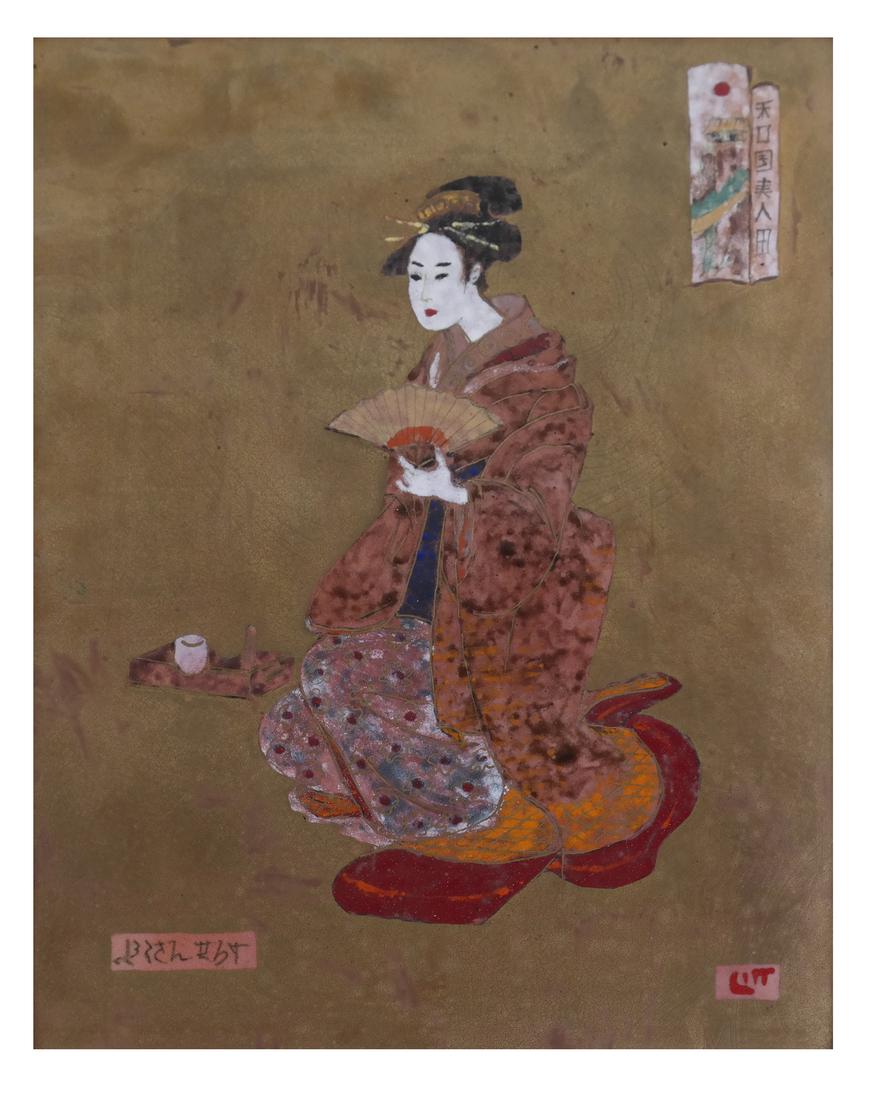 Enamel On Copper, Asian Woman (1 of 7)