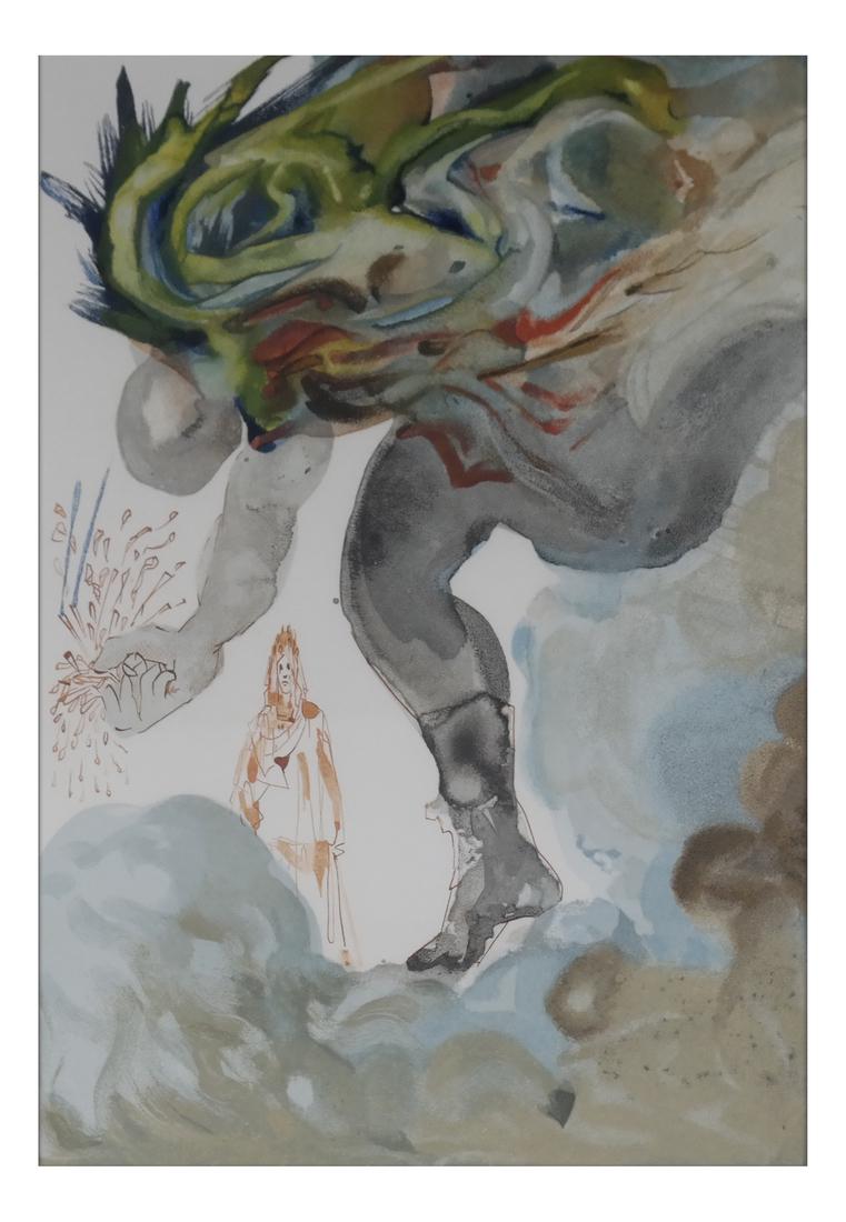 Salvador Dali, "Hell Canto 31 - Running Figure" - Print (1 of 8)