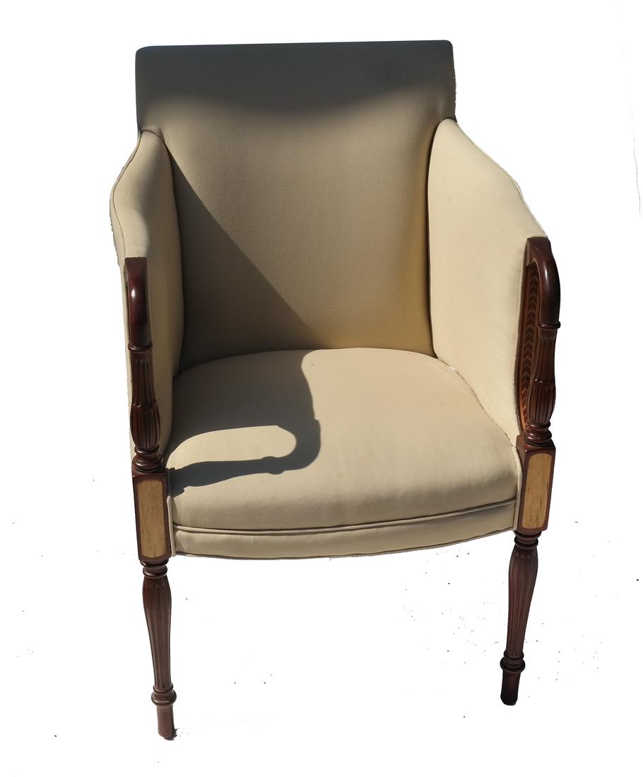 Southwood Sheraton-Style Mahogany Upholstered Chair (1 of 4)