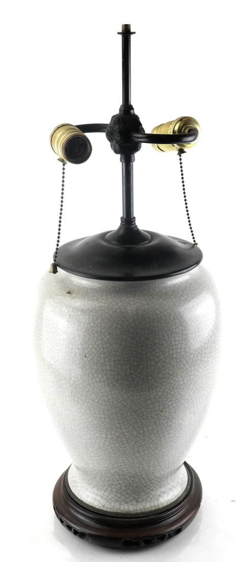 Chinese "Cracked Ice" Table Lamp (1 of 4)