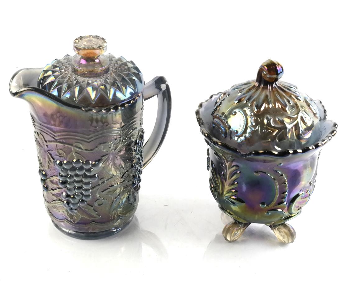 Lot of 2 Fenton Carnival Glass Table Articles (1 of 7)