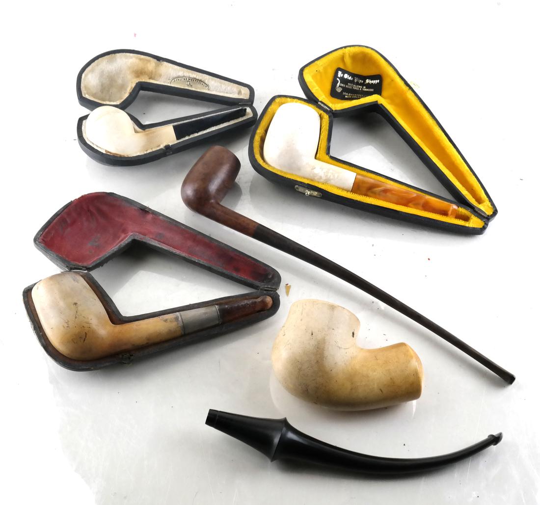 Collection of Meerschaum Pipes (5) (1 of 8)