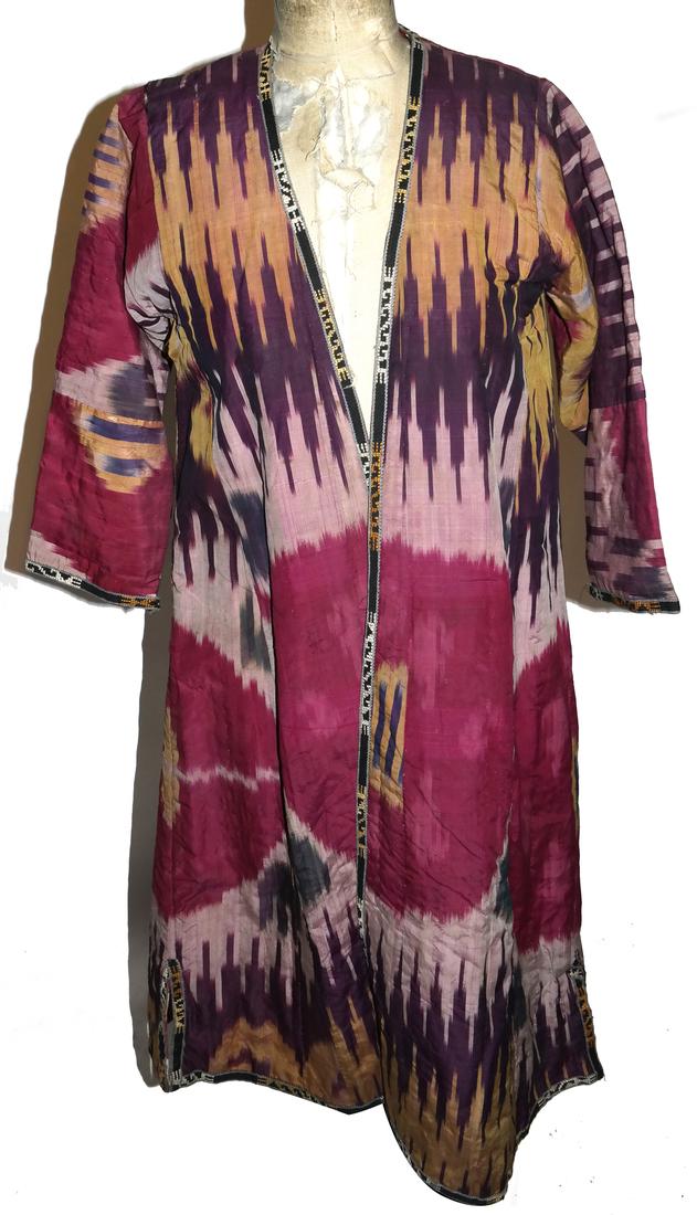 19th Century Uzbek Ikat Chapan (1 of 5)