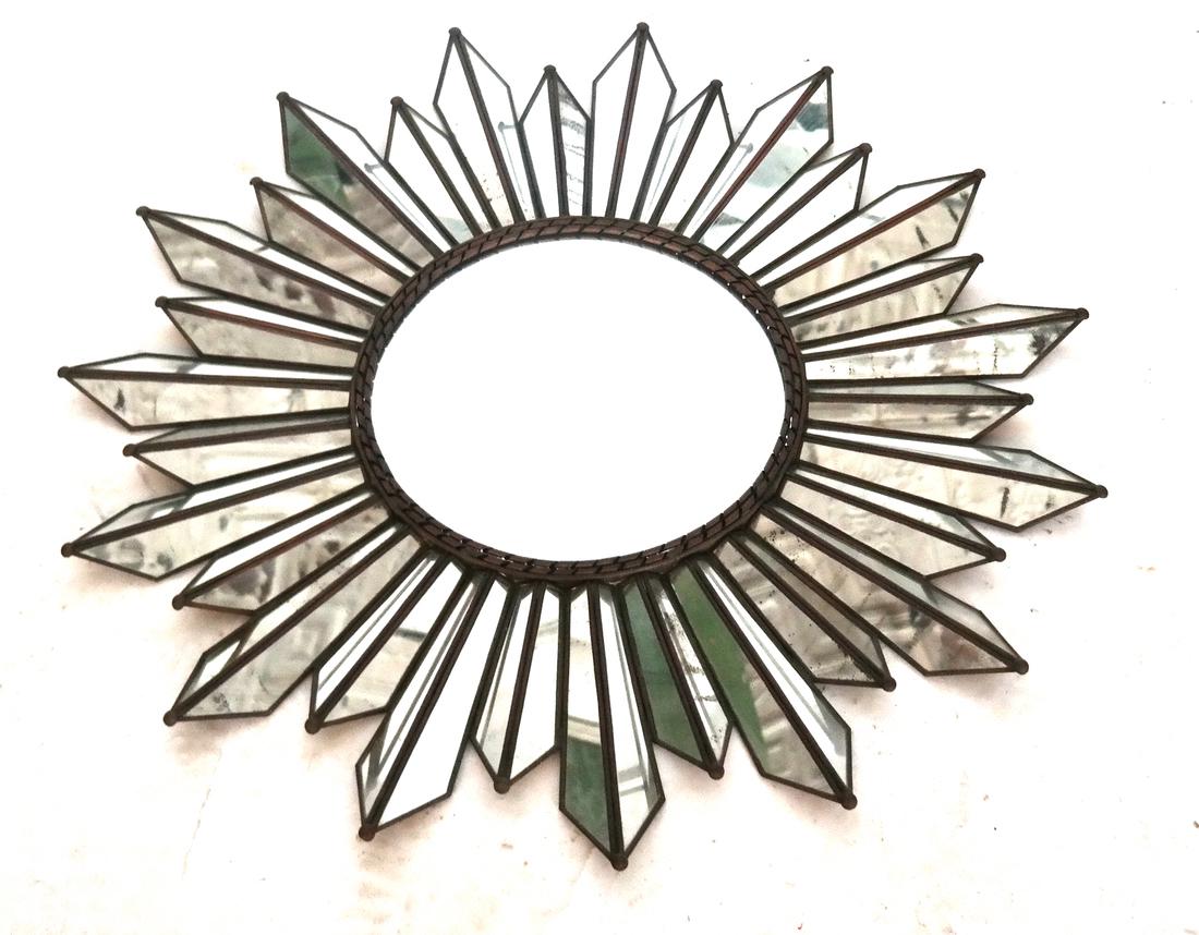 Modern Sunburst-Form Mirror (1 of 4)