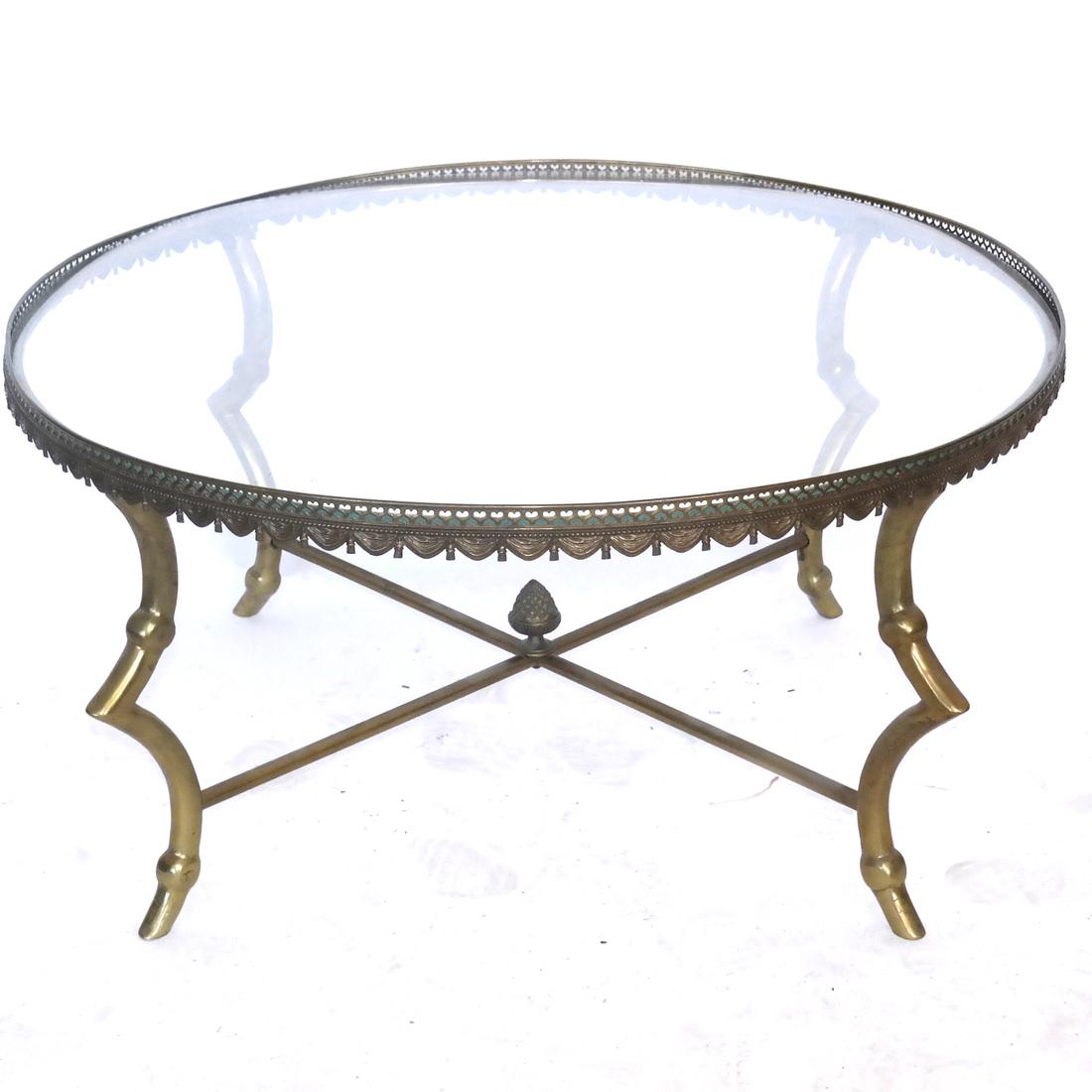 Antique French Circular Hoof Foot Coffee Table (1 of 8)