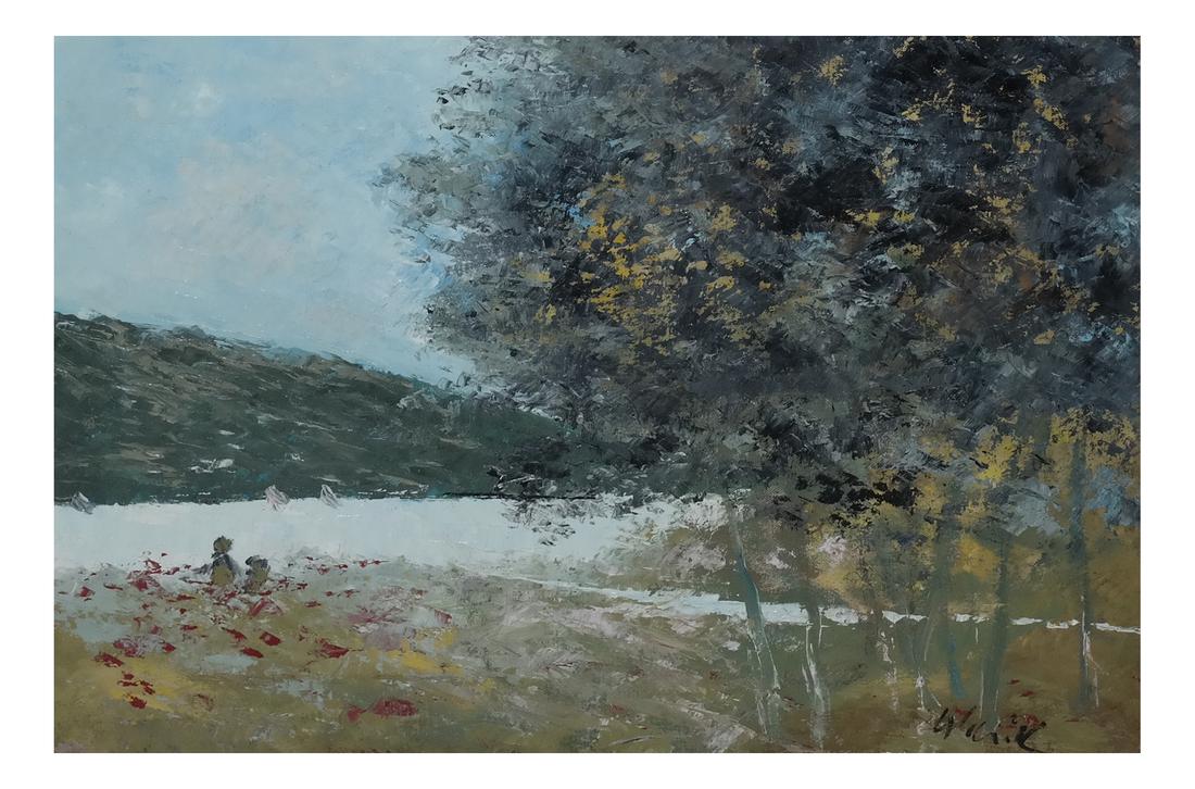 Wheatley Warik, "Glens Falls, NY" - Oil on Canvas (1 of 5)