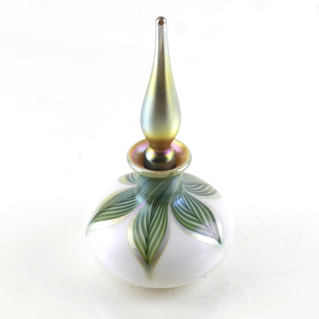 Lundberg Studios, Art Glass Scent Bottle with Stopper (1 of 4)