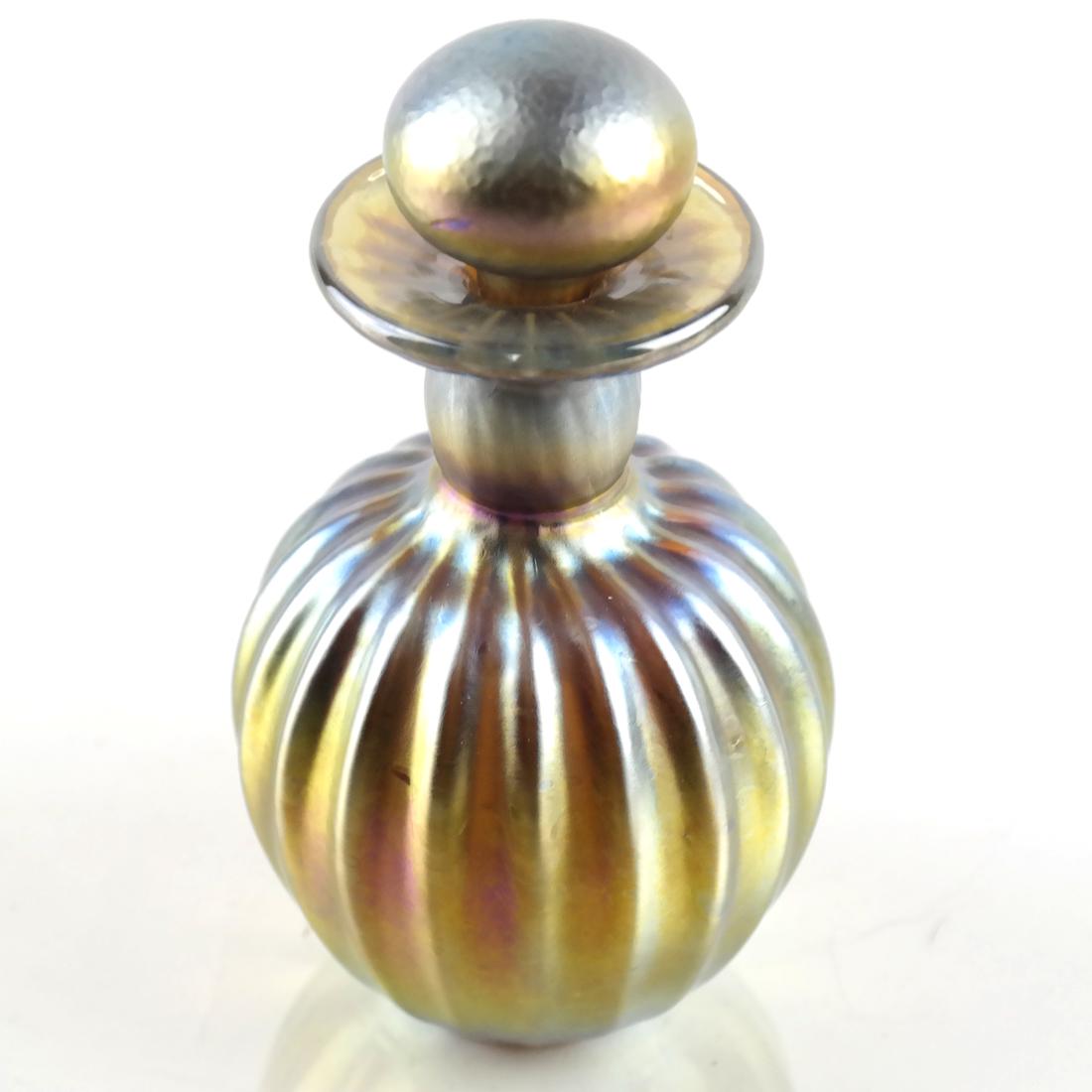 Aurene Art Glass Scent Bottle with Stopper (1 of 4)