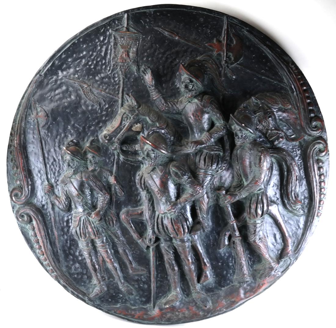 Espada M., Fiberglass Bas Relief Circular Plaque (1 of 6)