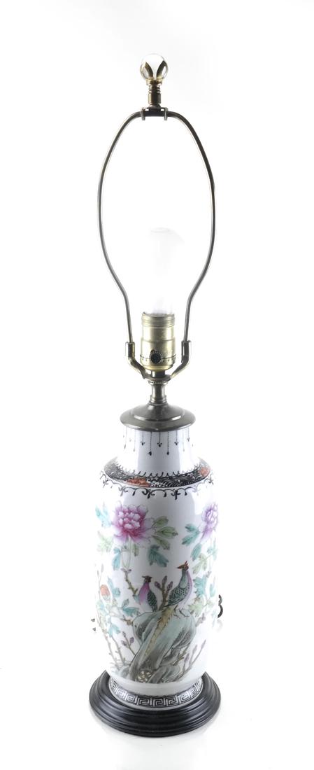 Japanese Porcelain Decorated Table Lamp (1 of 4)