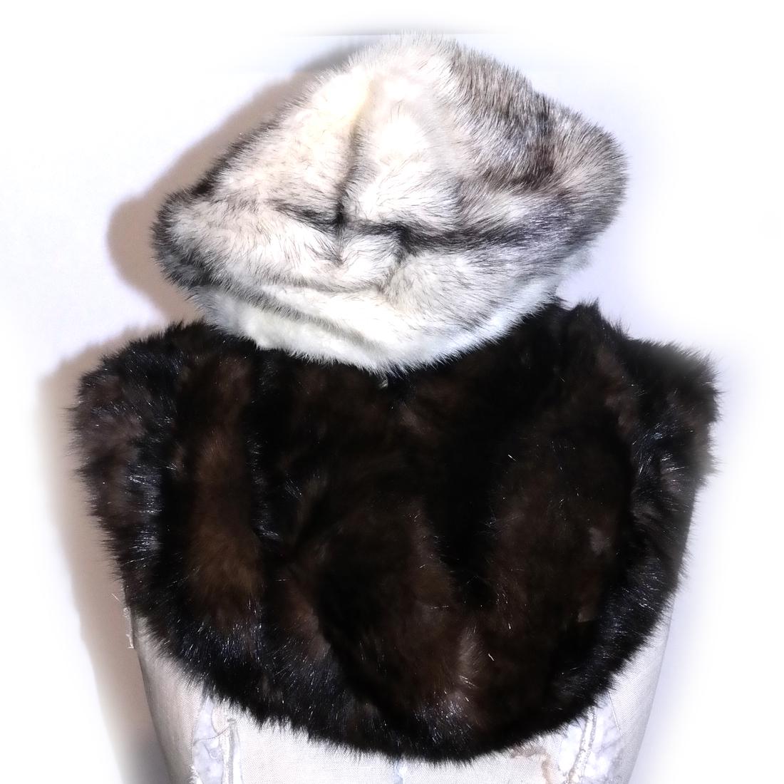 Georges Kaplan Mink Shawl and Wolf Hat (1 of 4)