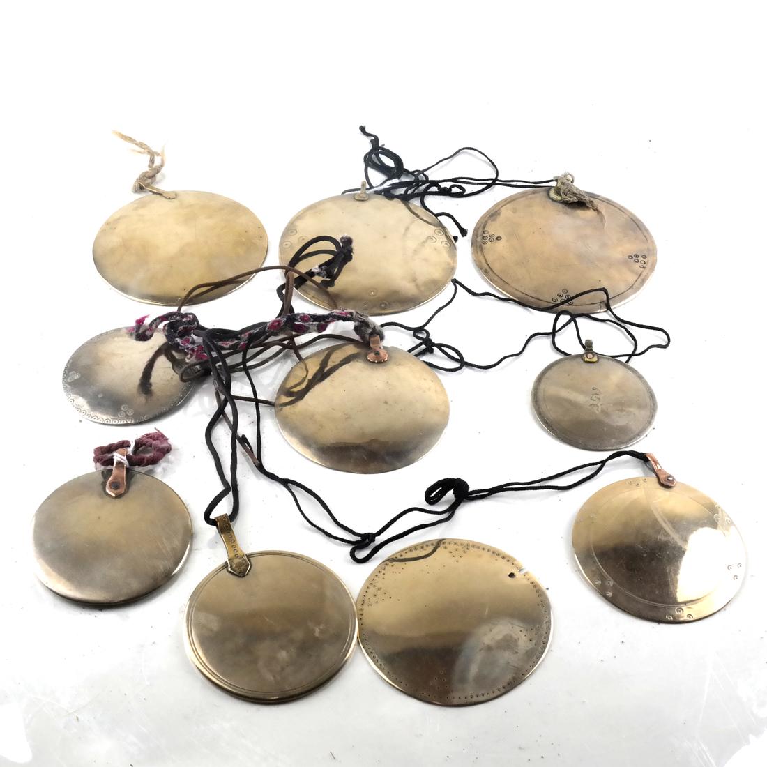 Ten Indian Brass Pendants (1 of 7)