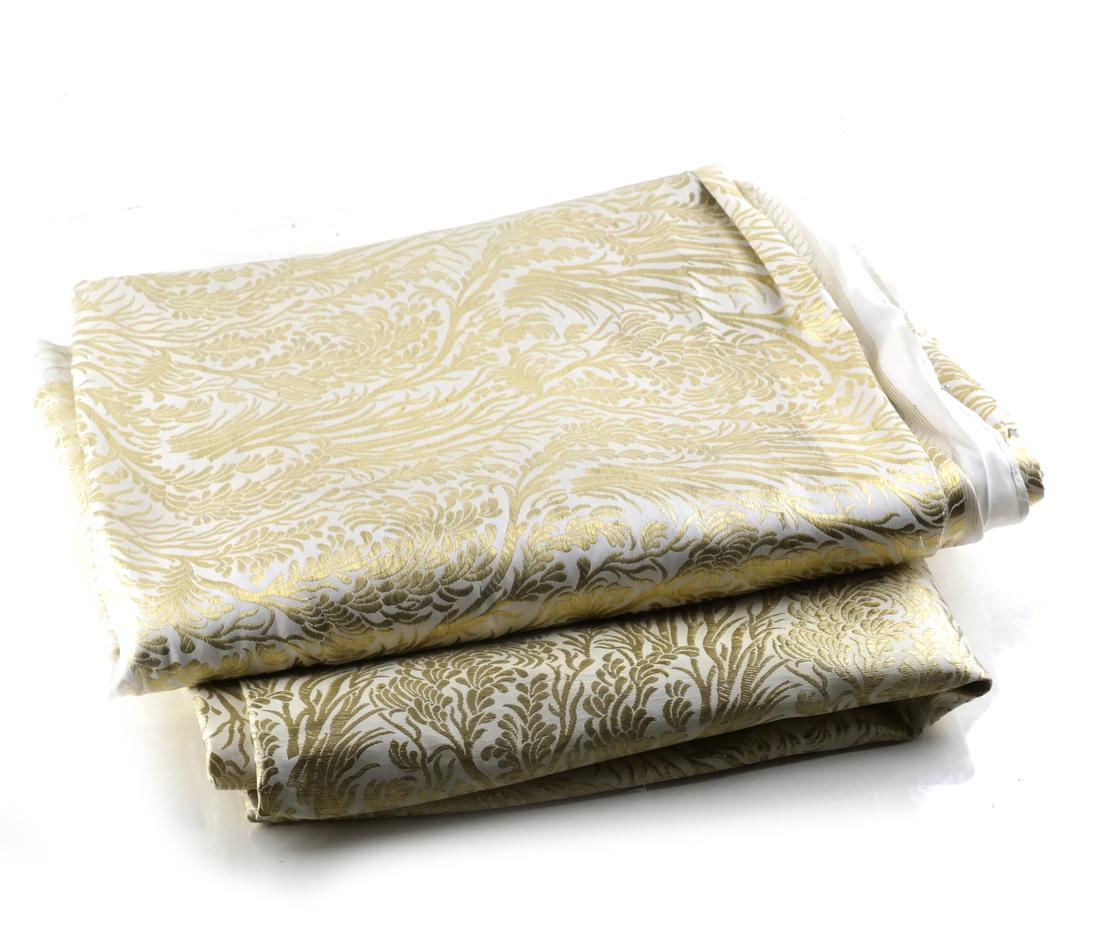 Indian Textiles, Two Pieces Ivory Silk (1 of 8)