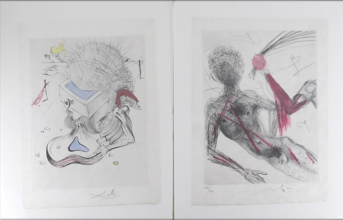 Salvador Dali "Woman And Whip" and "Les Tiroirs" Prints (1 of 10)