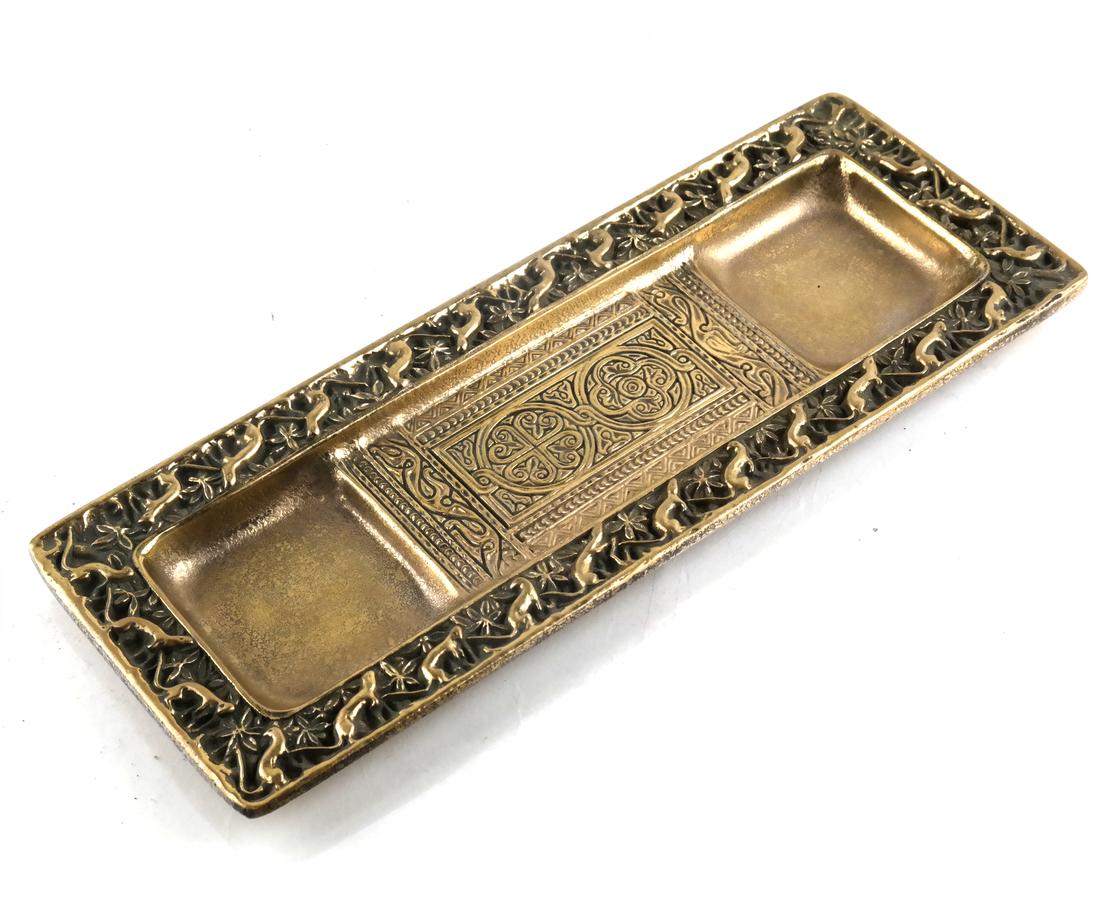 Tiffany Studios, NY Venetian Pattern Pen/Ink Tray (1 of 4)