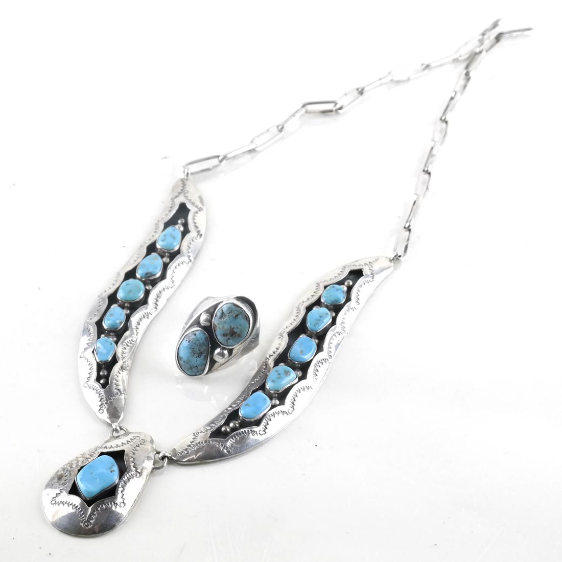 Native American Navajo Sterling & Turquoise Jewelry (1 of 5)