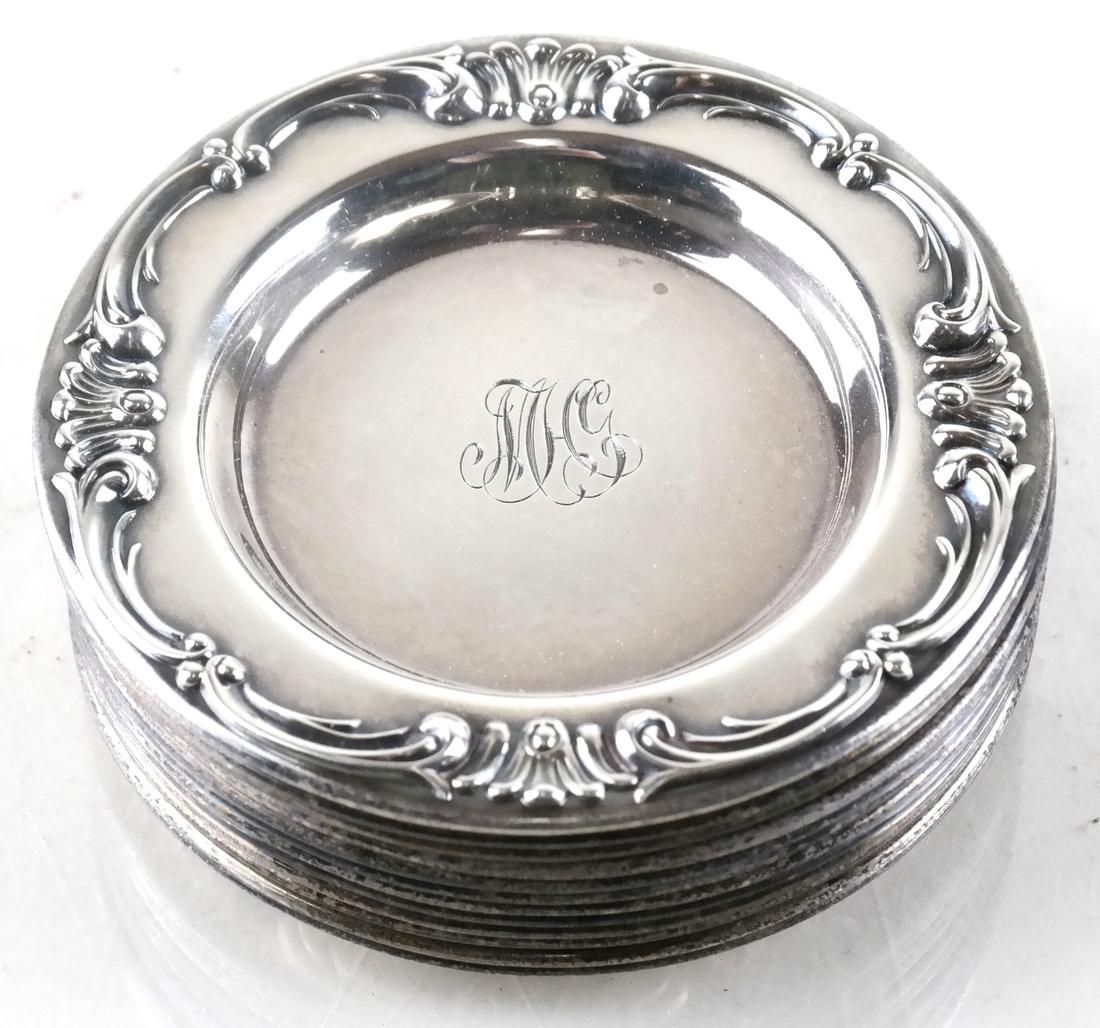 12 Gorham Sterling Silver Butter Pats (1 of 3)