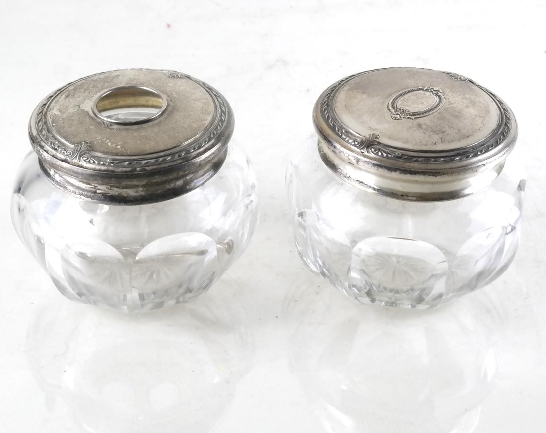 Two Sterling Silver Vanity Jars (1 of 4)