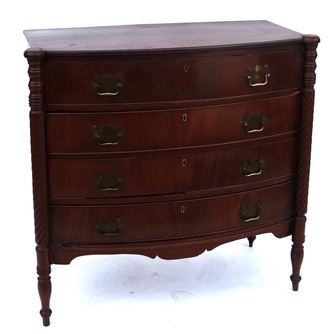 Antique American Cherry Chest (1 of 7)