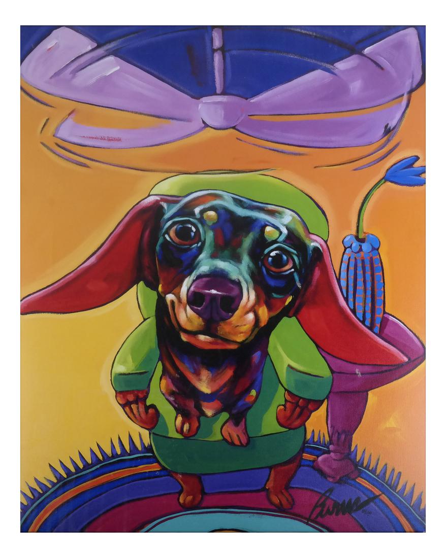 Ron Burns Dog Painting "Come Fly With Me" (1 of 4)