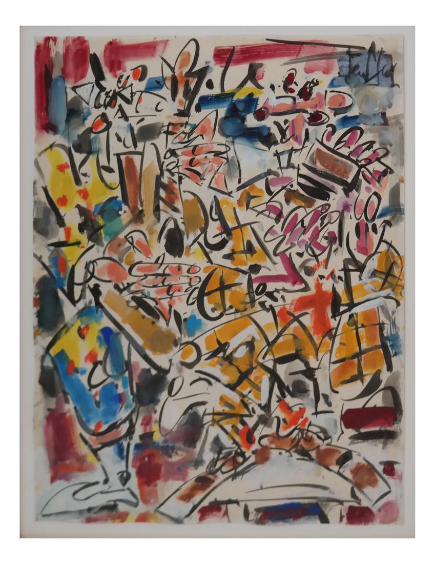 Gen Paul "Unknown" - Gouache on Paper (1 of 6)