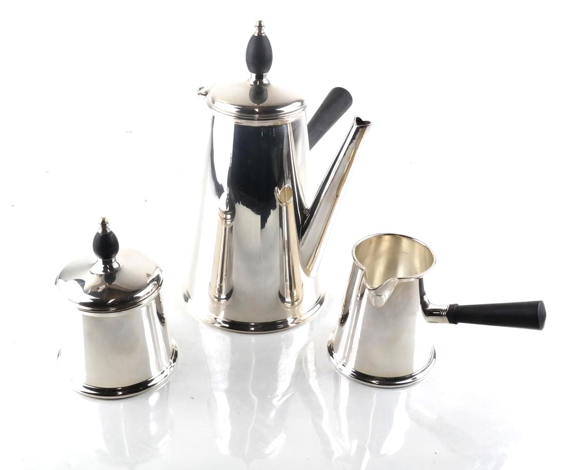 Sheffield U.S.A. 3-Pc. Silver Plate Chocolate Set (1 of 5)