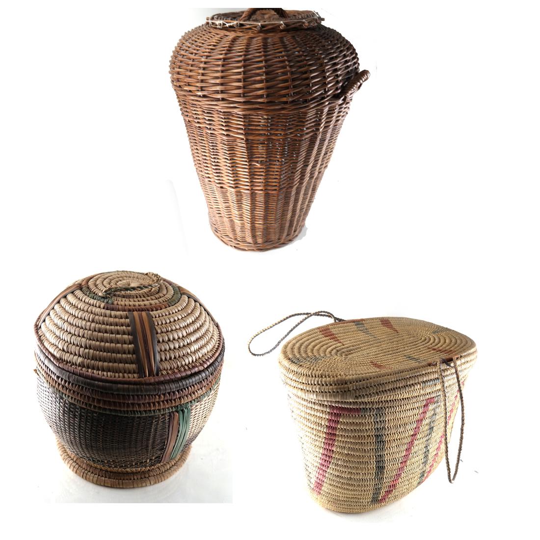 Ethnographic Baskets, Lot of Three (1 of 4)