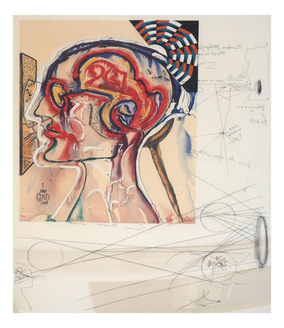 Salvador Dali, "Spectacles With Hologram and Computers" (1 of 8)