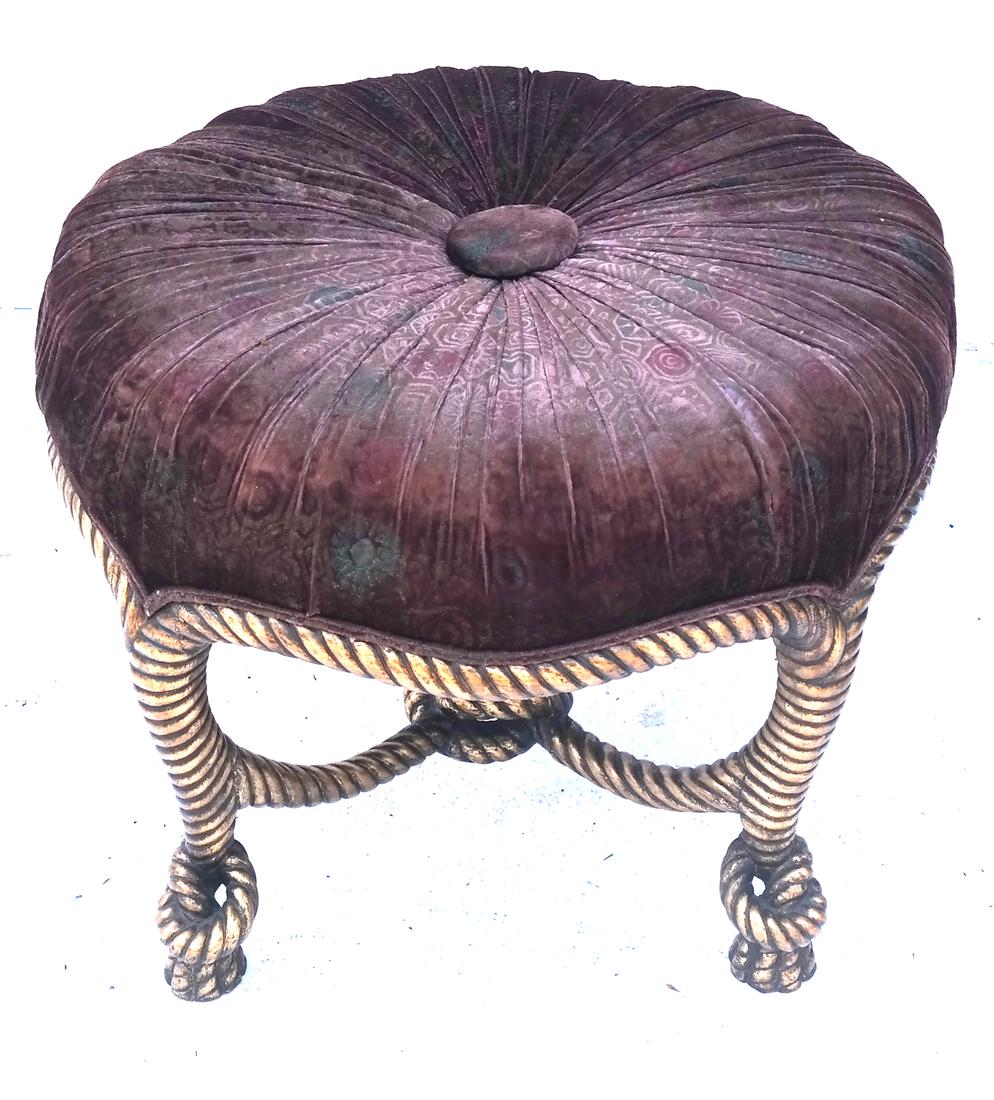 Bronze Rope-Twist Poof (1 of 5)