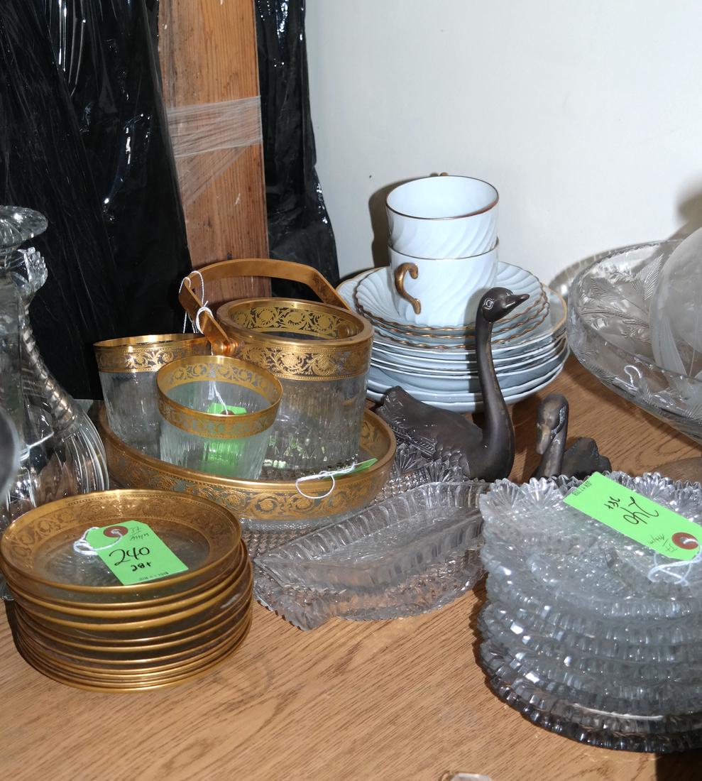 Assorted Cut and Incised Glass Items (1 of 3)