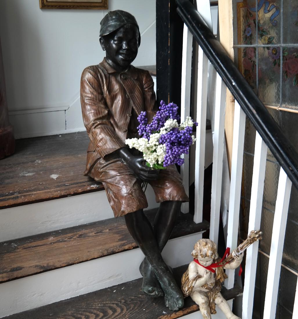 Bronze Sculpture, Seated Boy (1 of 5)