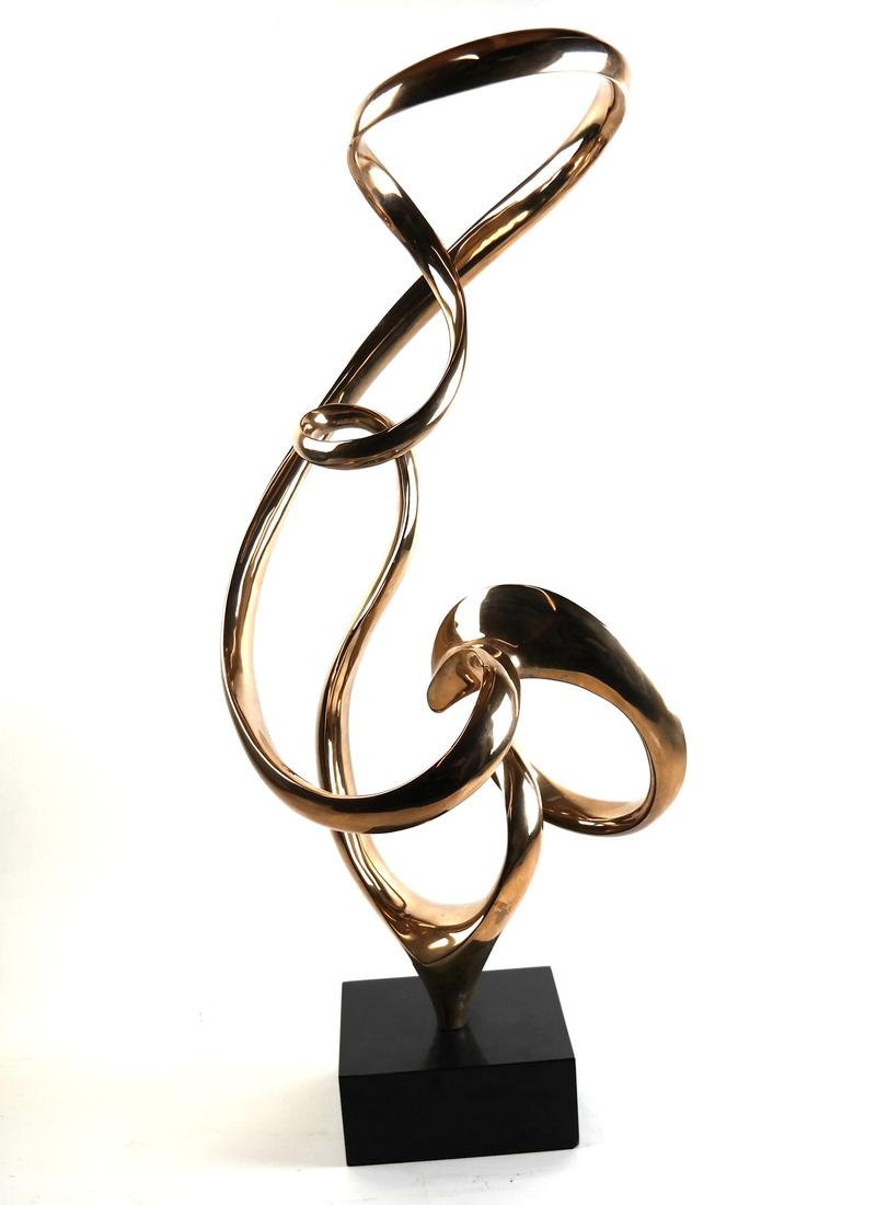 Keiff, Abstract Gilt Bronze Sculpture (1 of 8)
