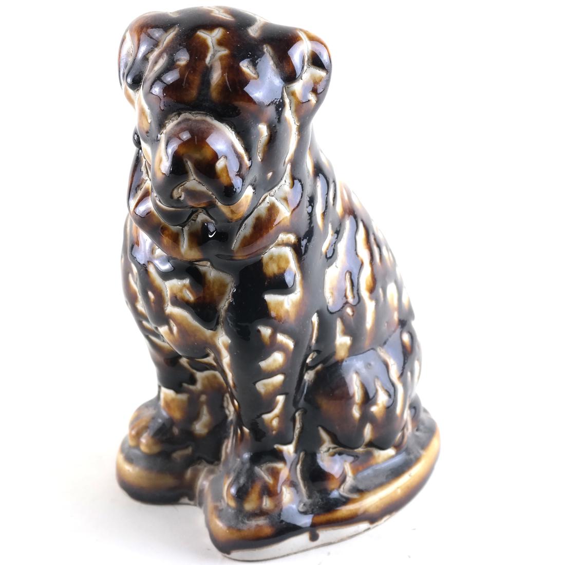 Rockingham Treacle Glaze Bulldog (1 of 5)