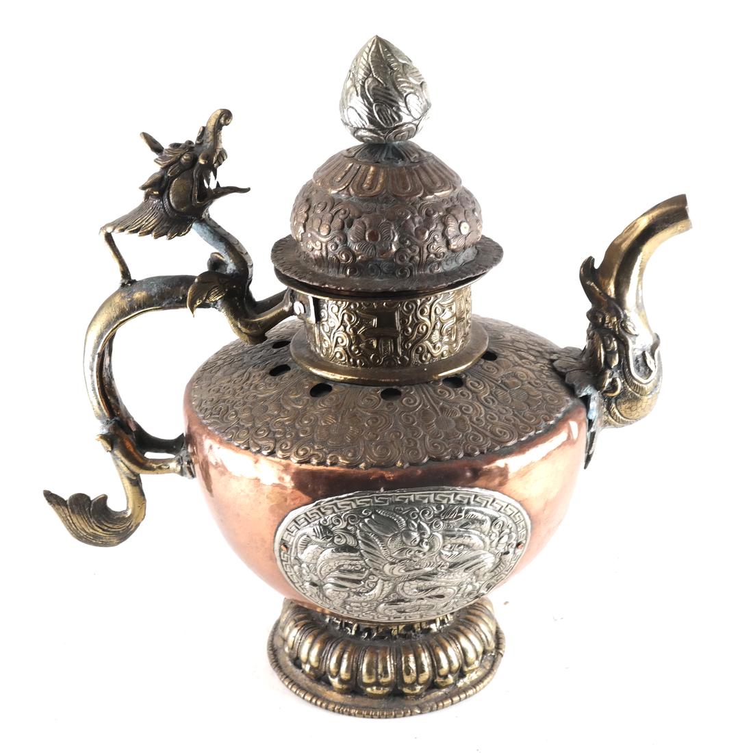 Silver, Copper & Bronze Antique Pitcher (1 of 7)