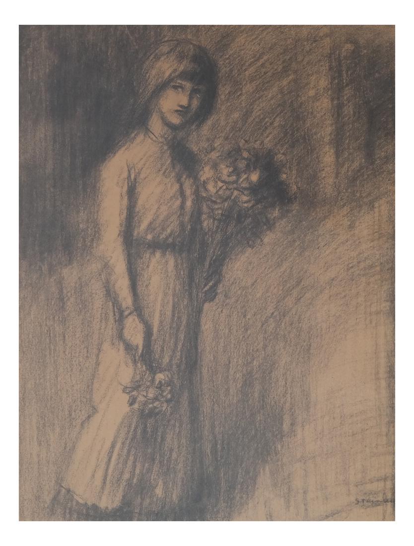 Théophile Alexandre Steinlen, Flower Seller (1 of 3)