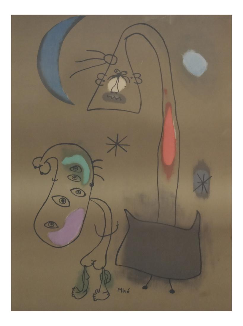 Joan Miro "Personnages Dans La Nuit" #43/350, 1942 (1 of 6)