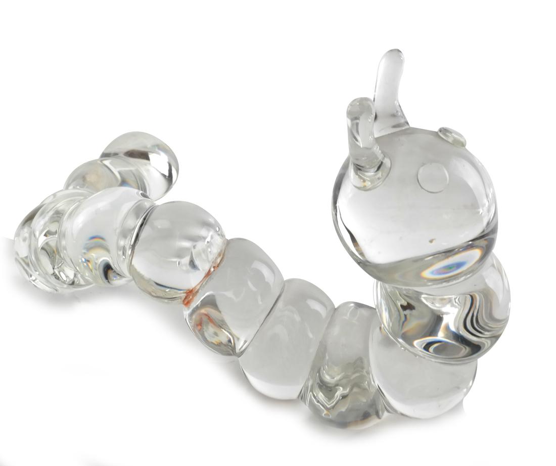 Steuben Signed Glass Caterpillar (1 of 4)