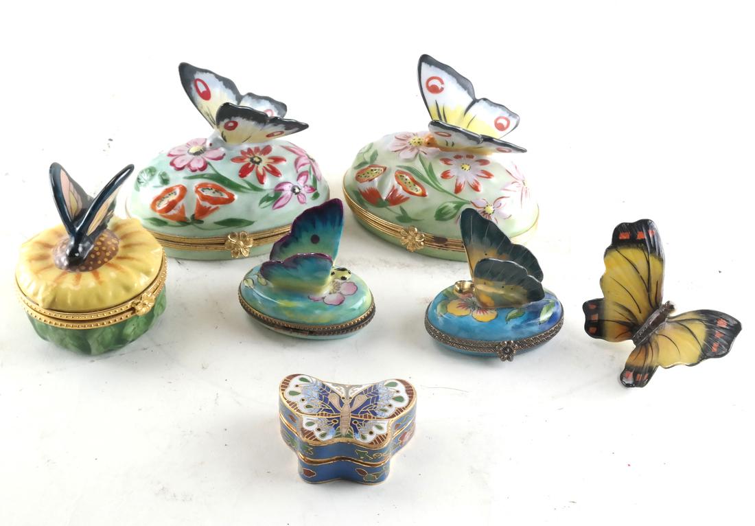 Limoges, Others: Butterfly, Pill Boxes (1 of 9)