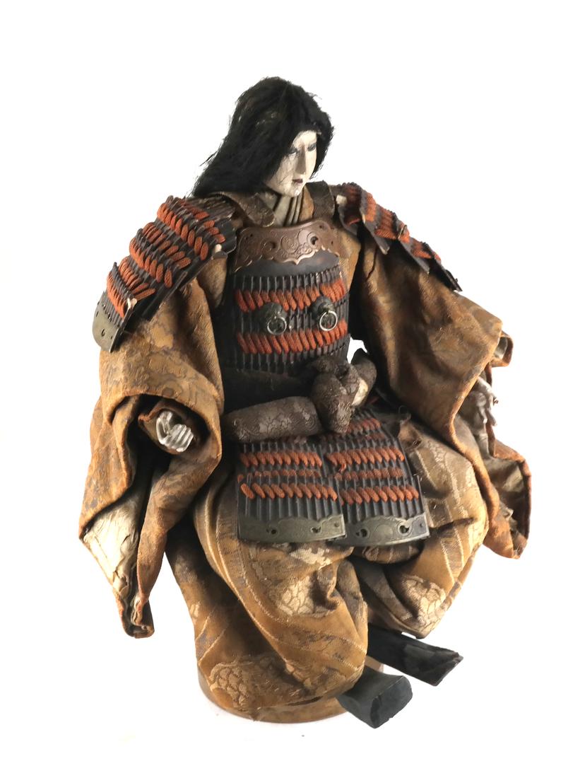 Japanese Late Meiji Era Samurai Doll (1 of 4)