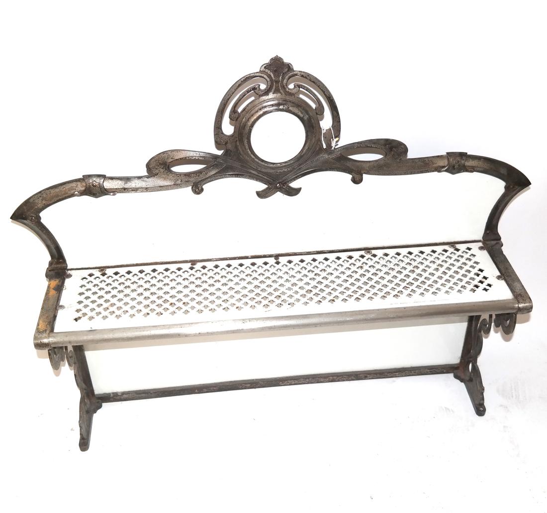 Iron and Enamel Stove-Top Shelf (1 of 4)