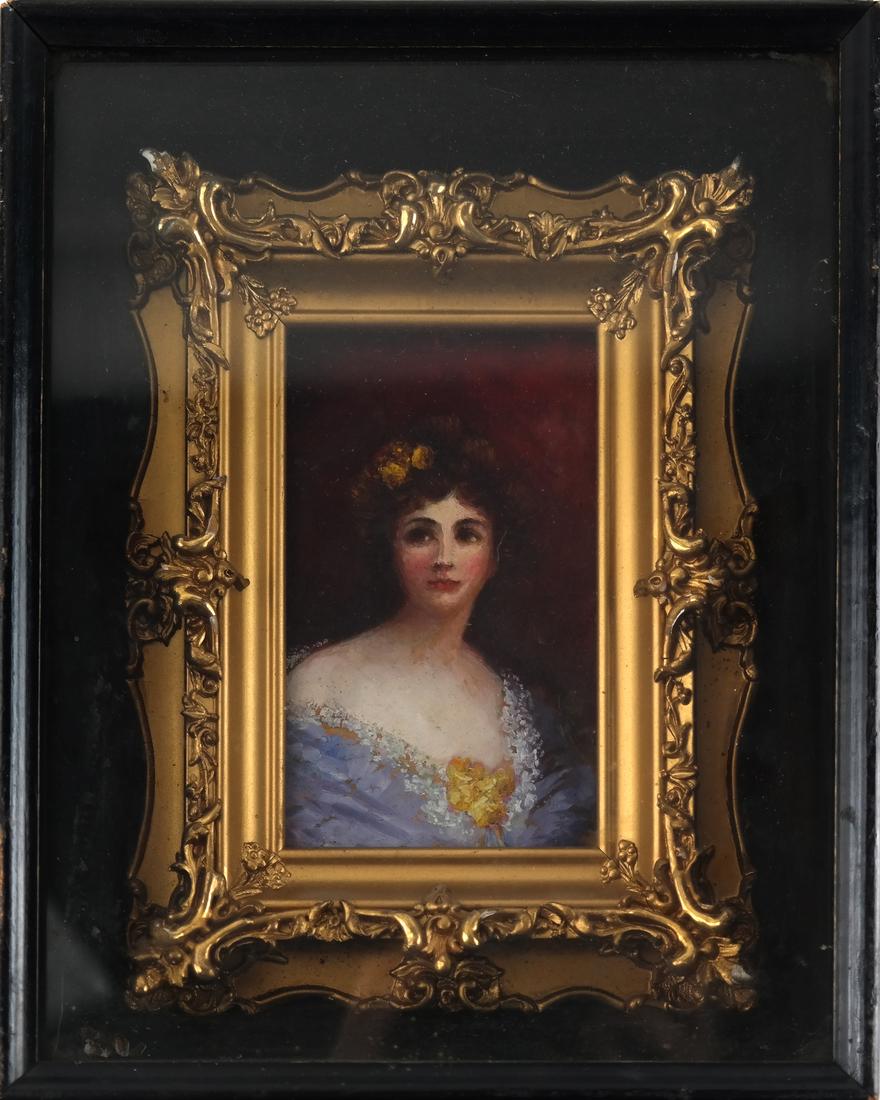 Miniature Portrait in a Shadow-Box Frame (1 of 3)
