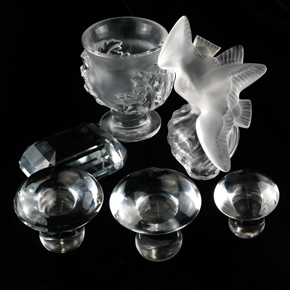 Lalique and Others - Six Glass Objects (1 of 4)
