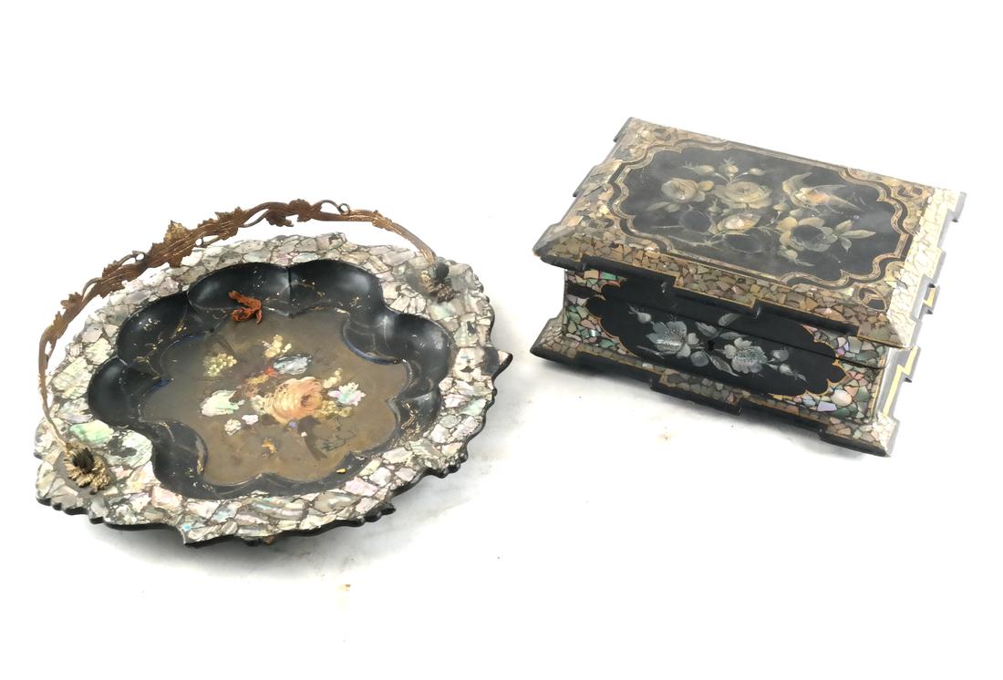 Two Victorian Papier Mache Objects (1 of 5)