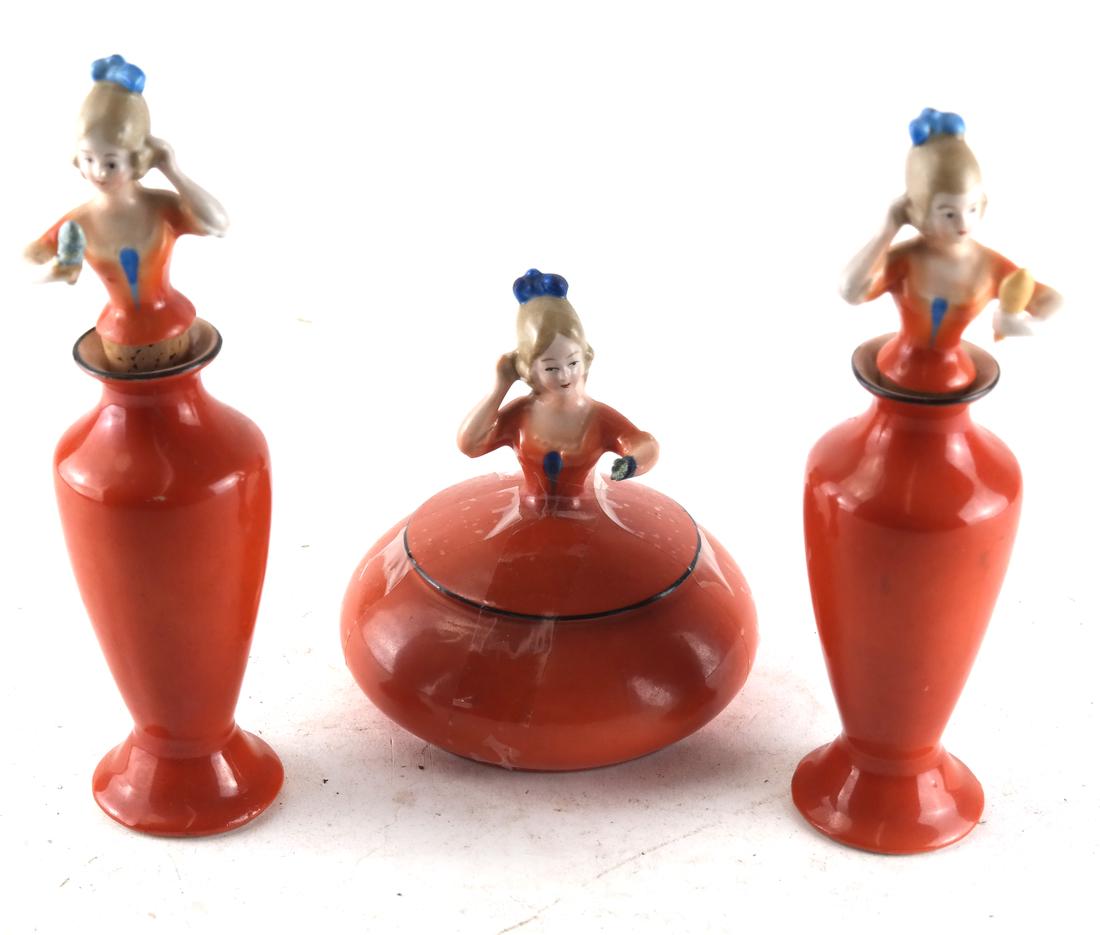 Three-Piece German Ceramic Vanity Set (1 of 6)