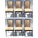 Mid-Century Modern Suite of 6 Chairs