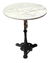 Victorian-Style Marble Top Cafe Table