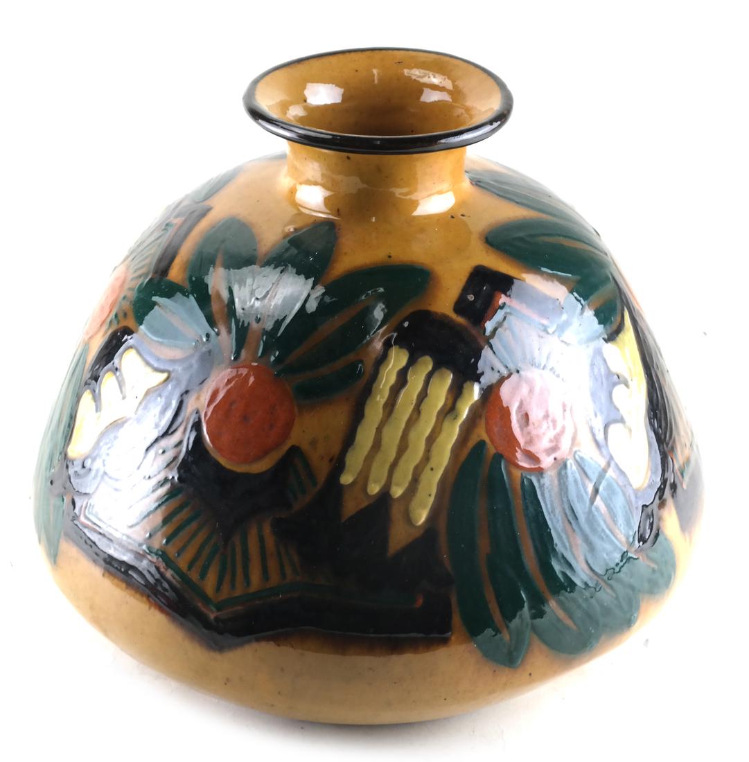 Art Pottery Decorated Vase (1 of 6)