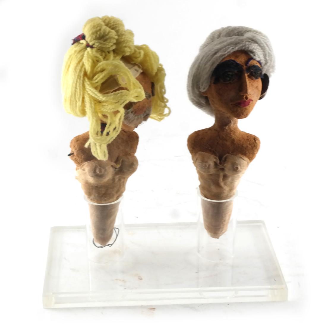 Two American Outsider Art Multi-Media Sculptures (1 of 8)