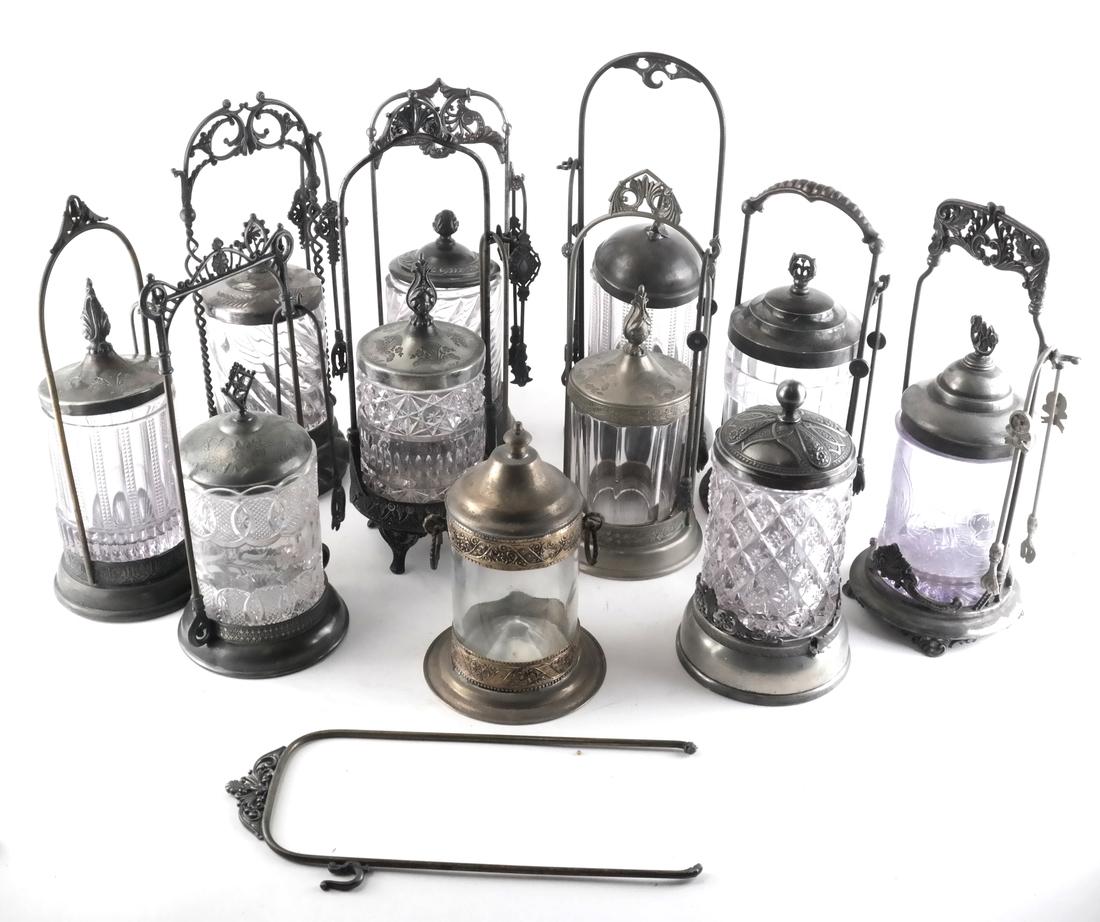 11 Assorted Pickle Jars & Holders (1 of 6)